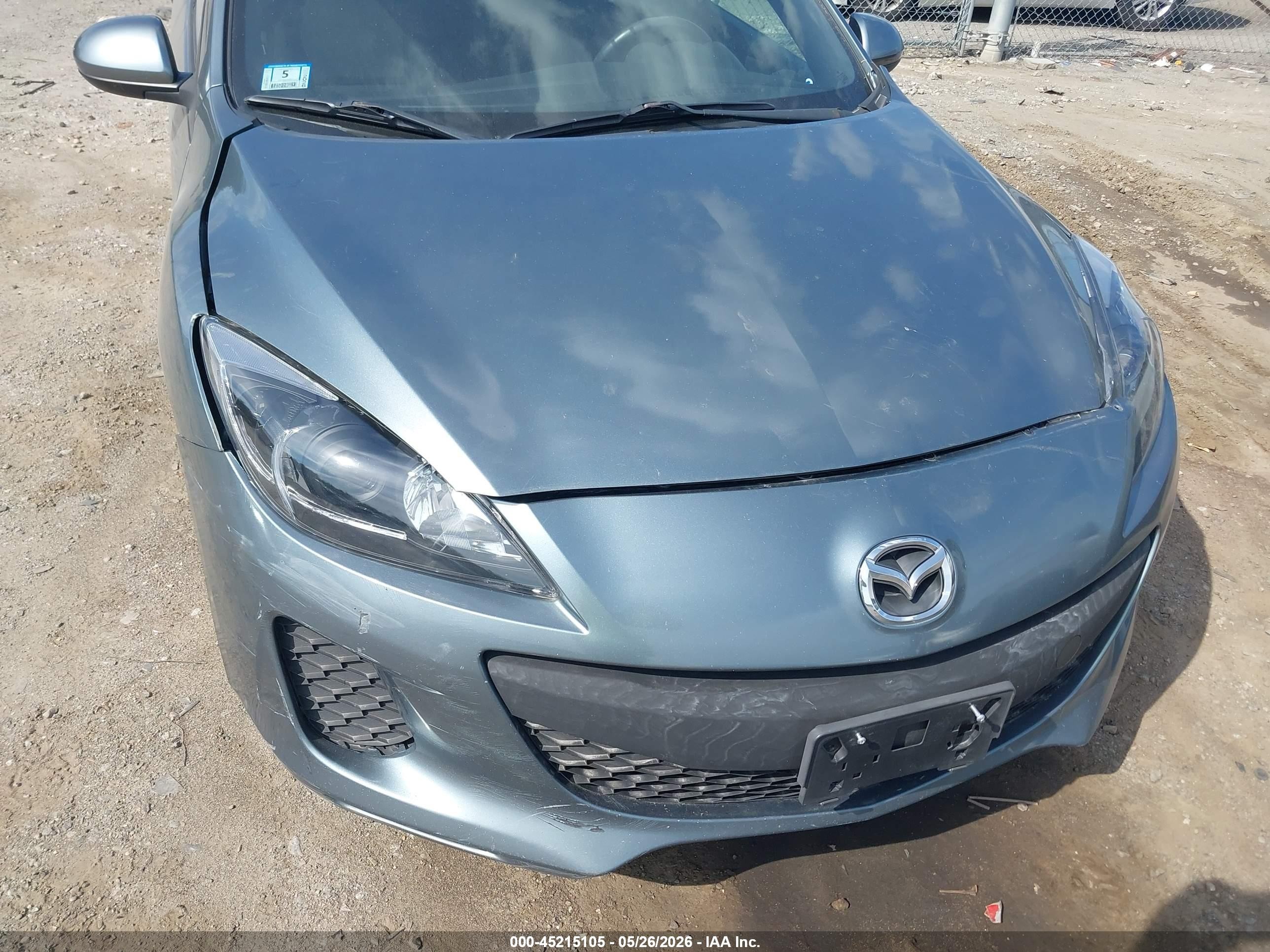 2013 Mazda Mazda3 I Sv Gray vin: JM1BL1TG6D1795053