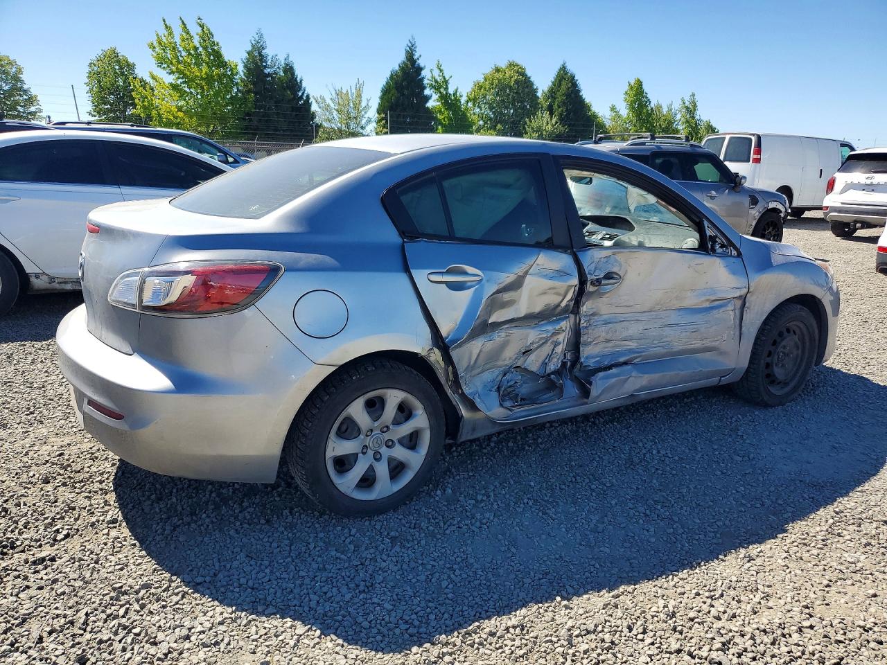 2013 Mazda 3 I Silver vin: JM1BL1TG7D1763776