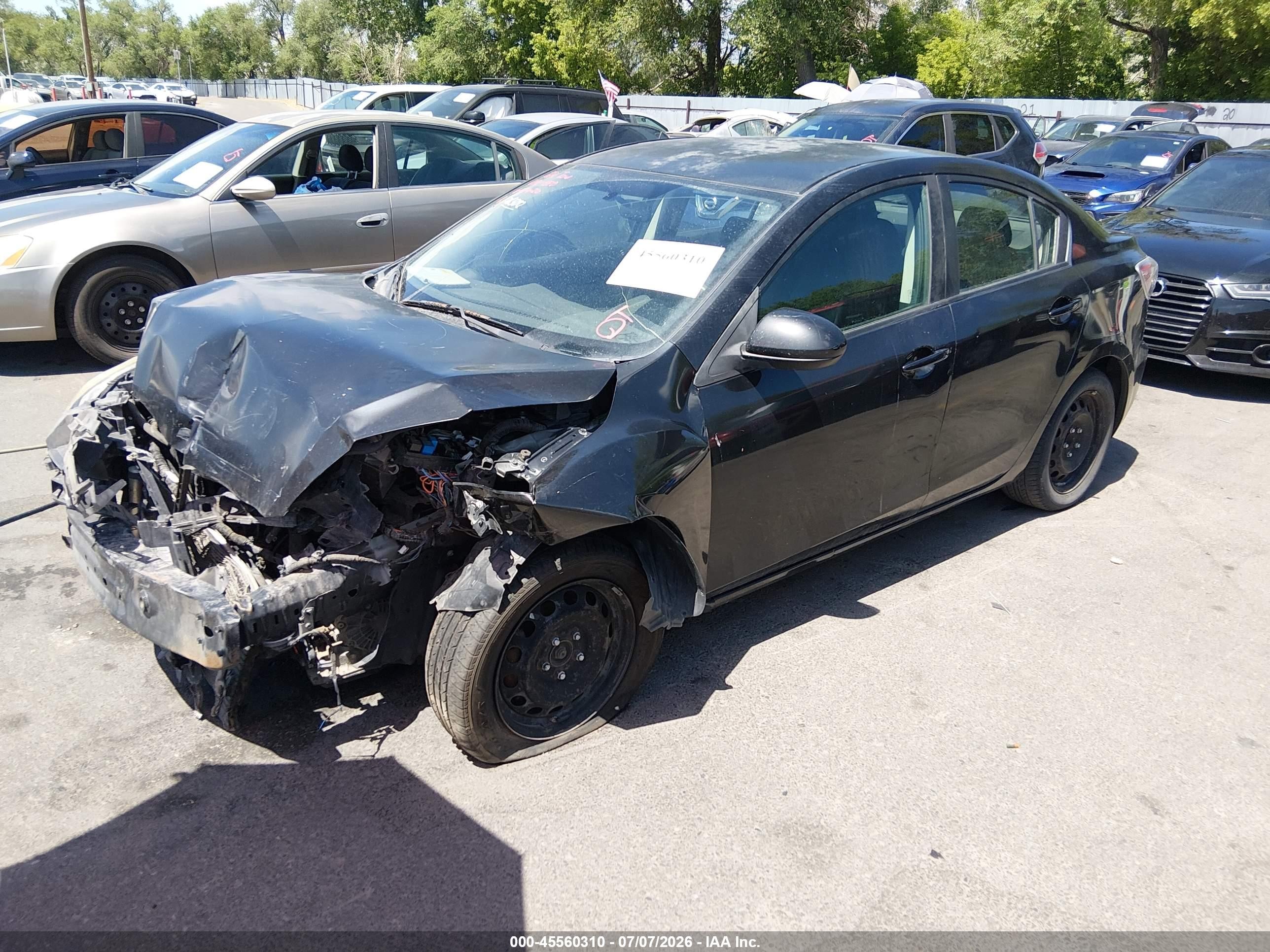 2013 Mazda Mazda3 I Sv Черный vin: JM1BL1TG7D1765012