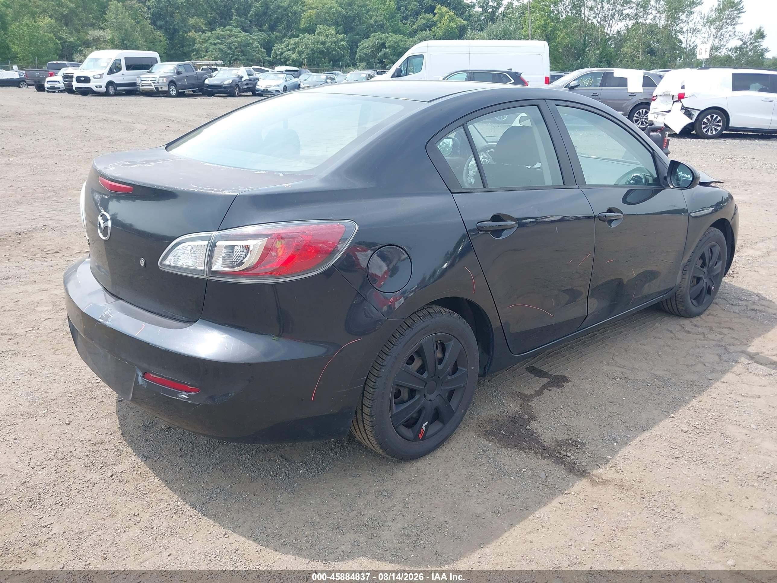 2013 Mazda Mazda3 I Sv Черный vin: JM1BL1TG8D1809292