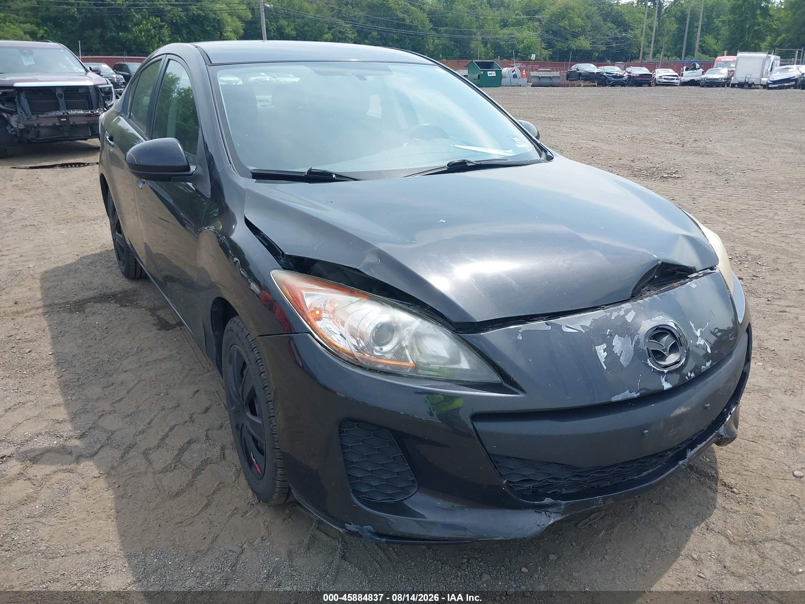 2013 Mazda Mazda3 I Sv Черный vin: JM1BL1TG8D1809292