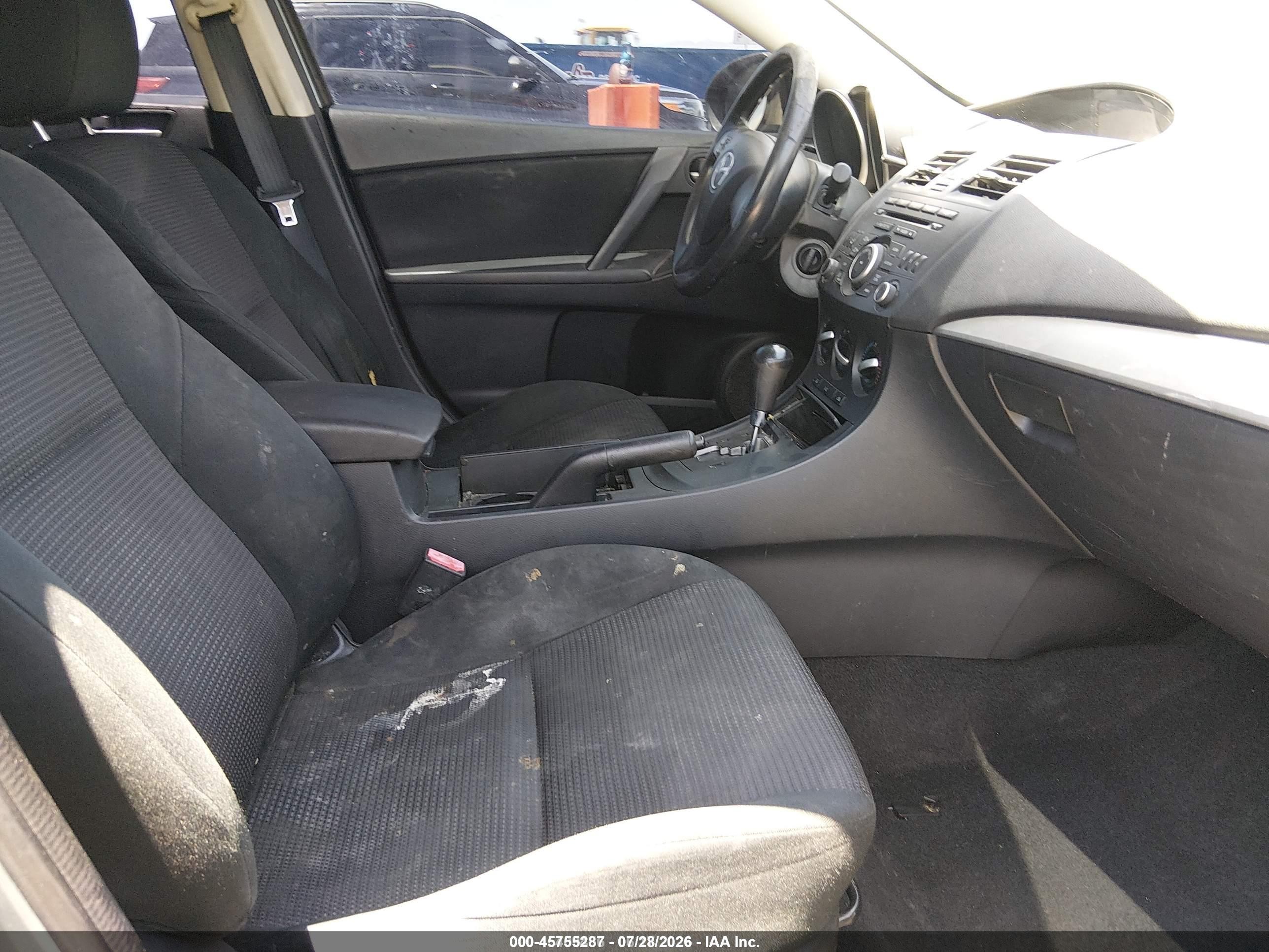 2013 Mazda Mazda3 I Sv Light Blue vin: JM1BL1TG9D1765173