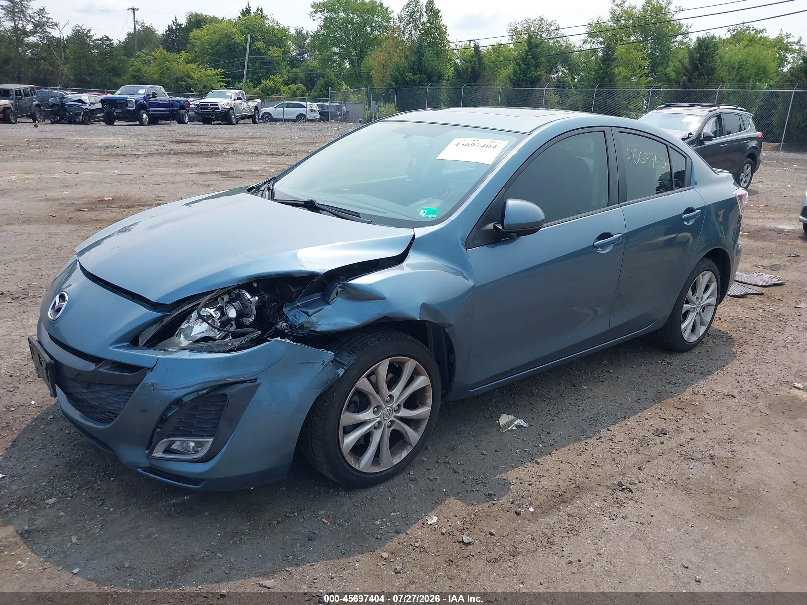 2011 Mazda Mazda3 S Sport Blue vin: JM1BL1U53B1393680
