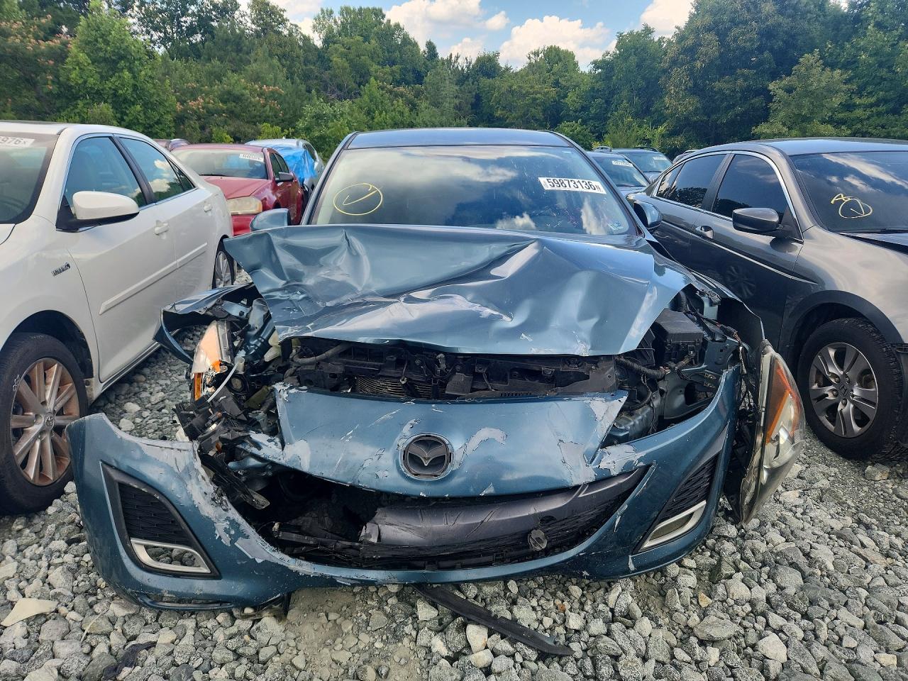 2011 Mazda 3 Синий vin: JM1BL1U5XB1365830