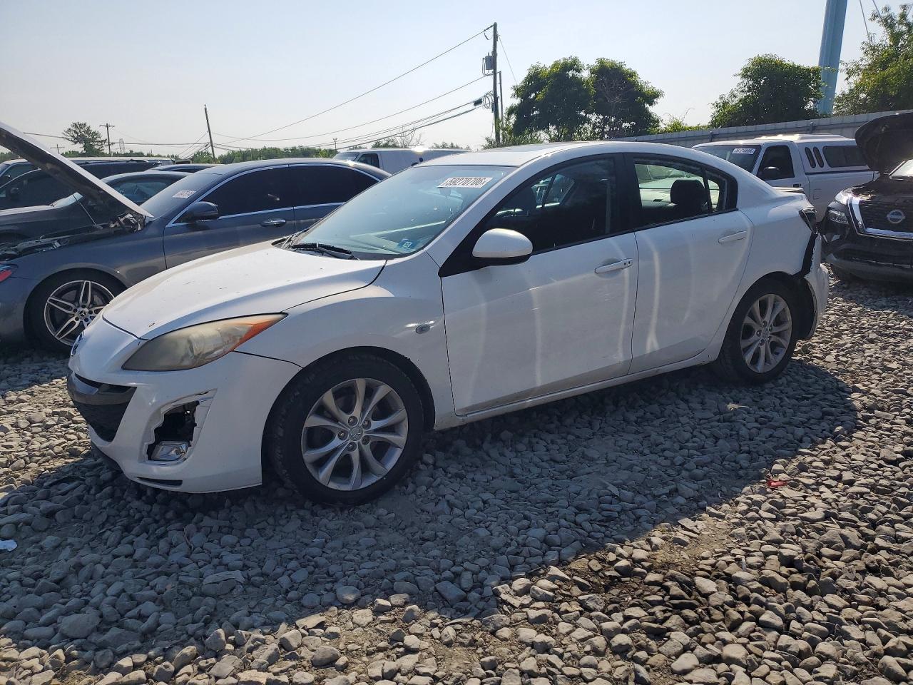 2011 Mazda 3 S White vin: JM1BL1U66B1398297