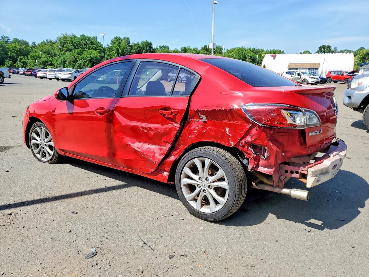 2011 Mazda 3 S Красный vin: JM1BL1U67B1437334