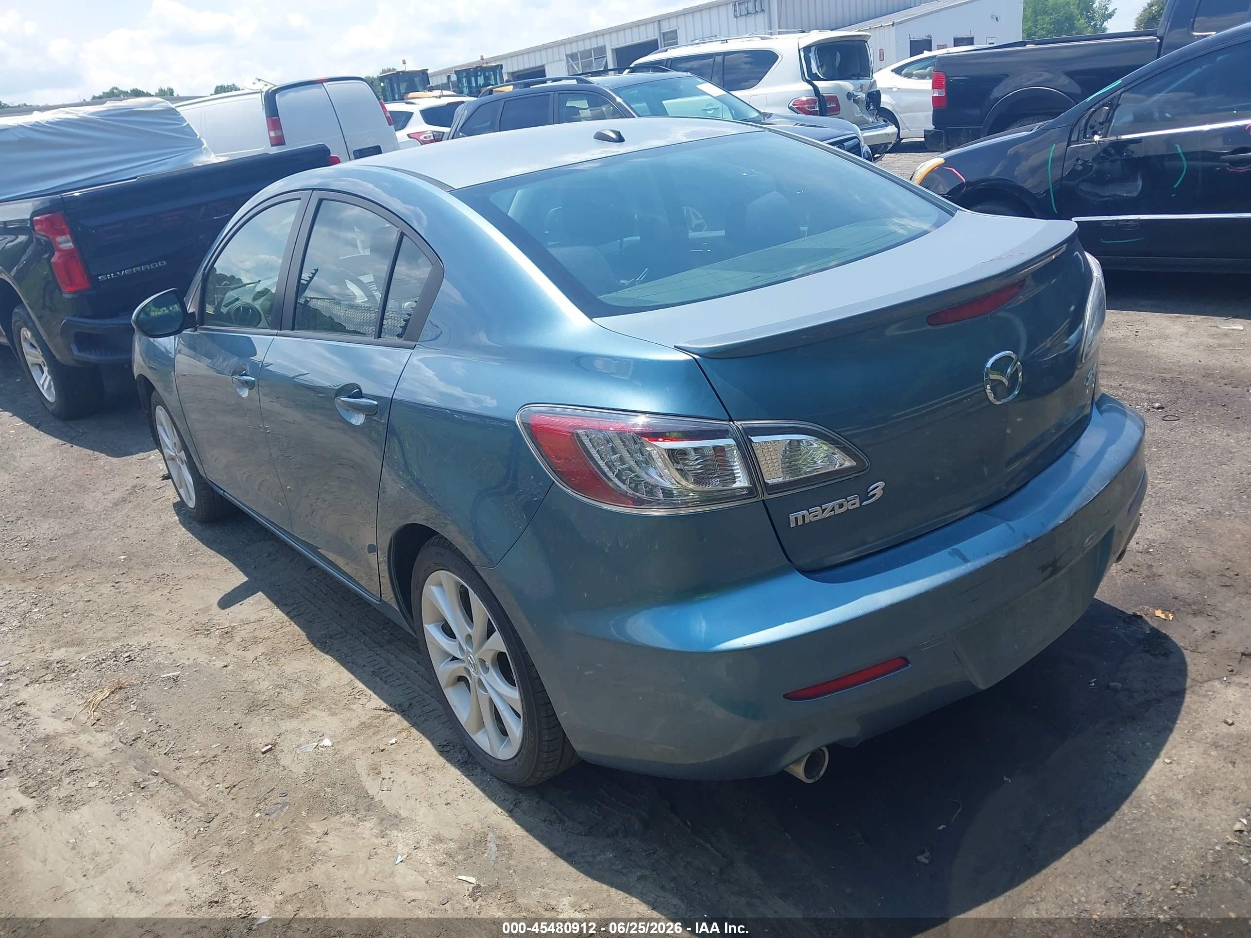 2011 Mazda Mazda3 S Sport Blue vin: JM1BL1U67B1440430