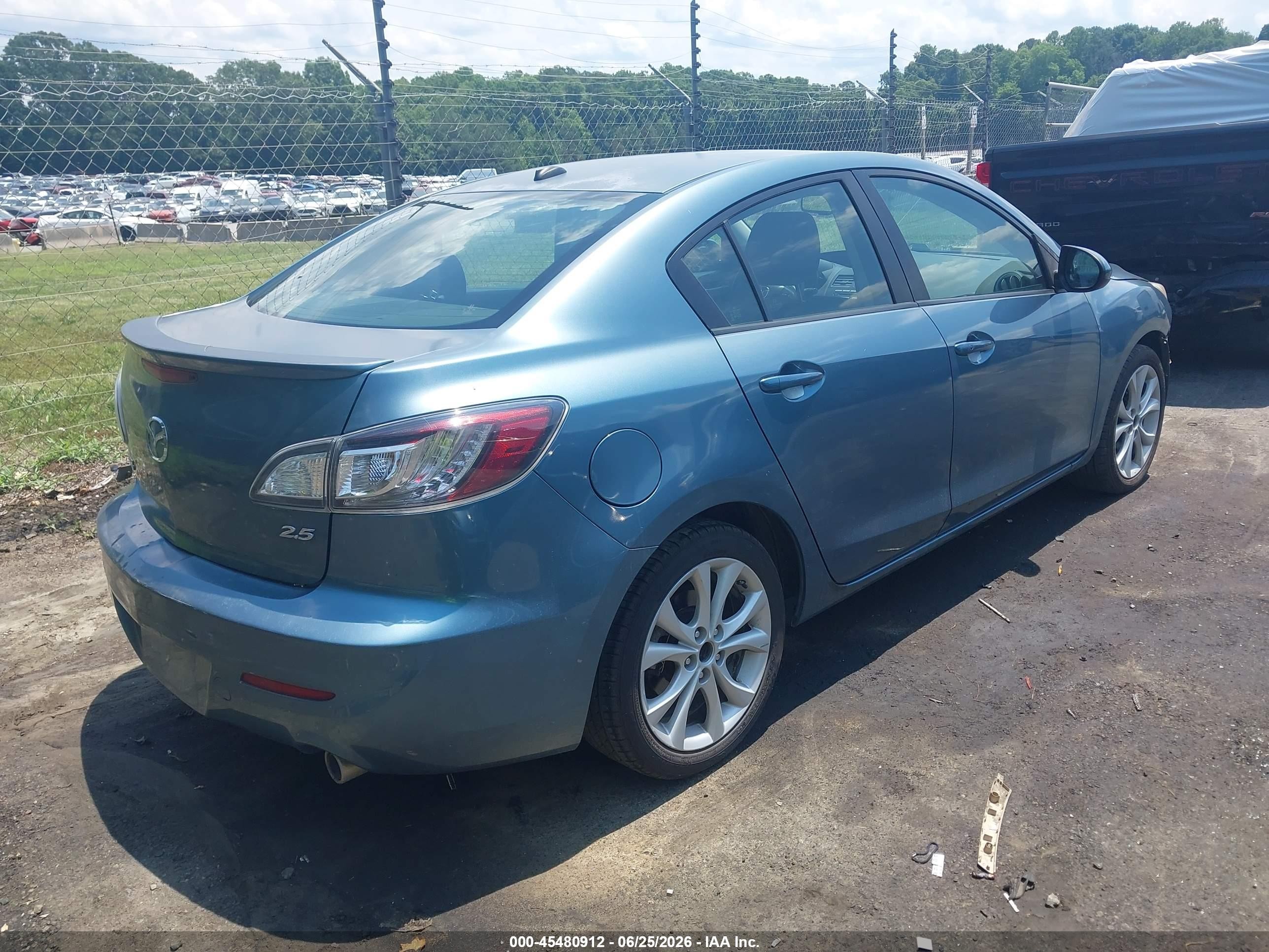2011 Mazda Mazda3 S Sport Blue vin: JM1BL1U67B1440430