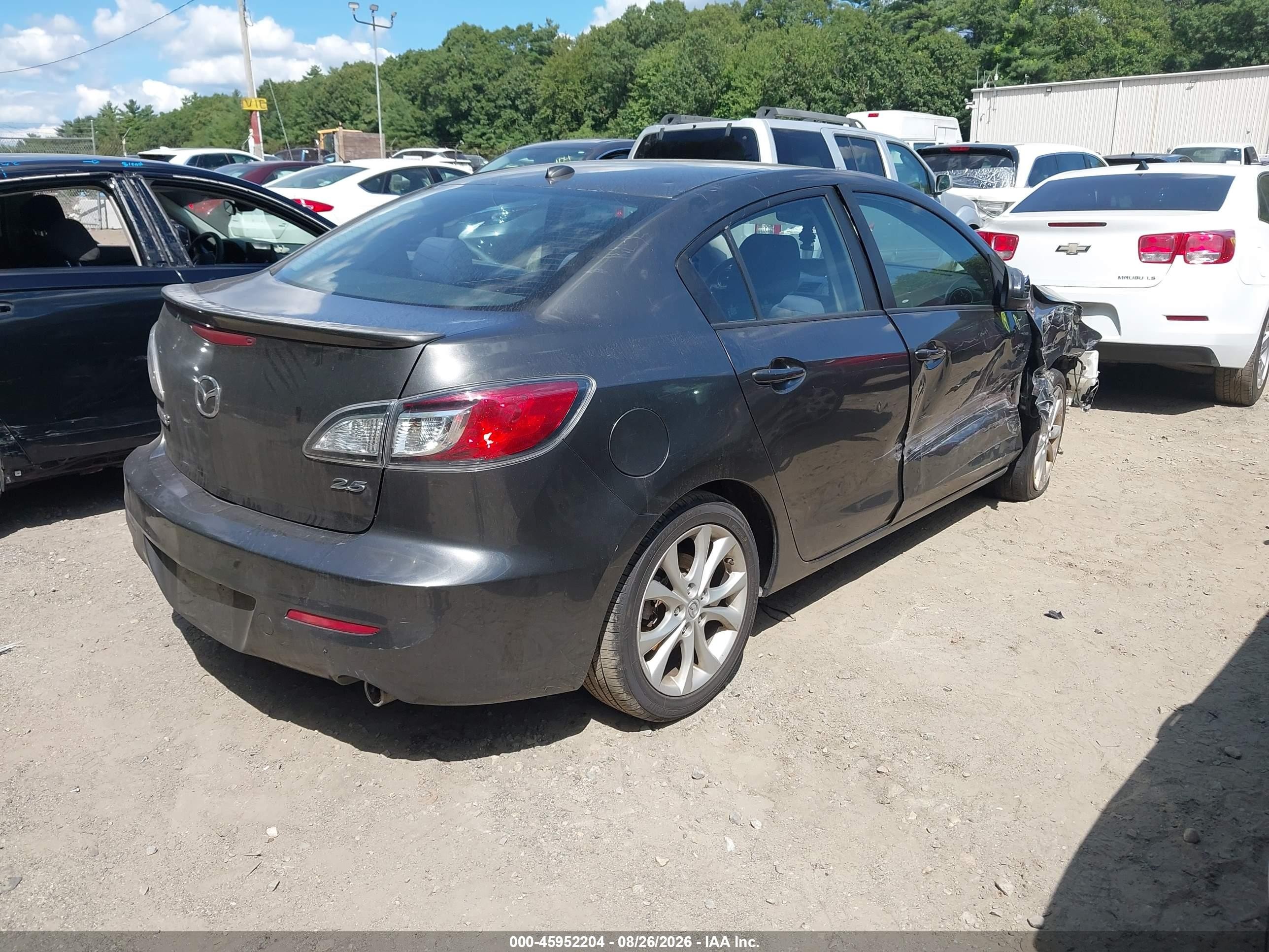 2011 Mazda Mazda3 S Sport Gray vin: JM1BL1U68B1482718