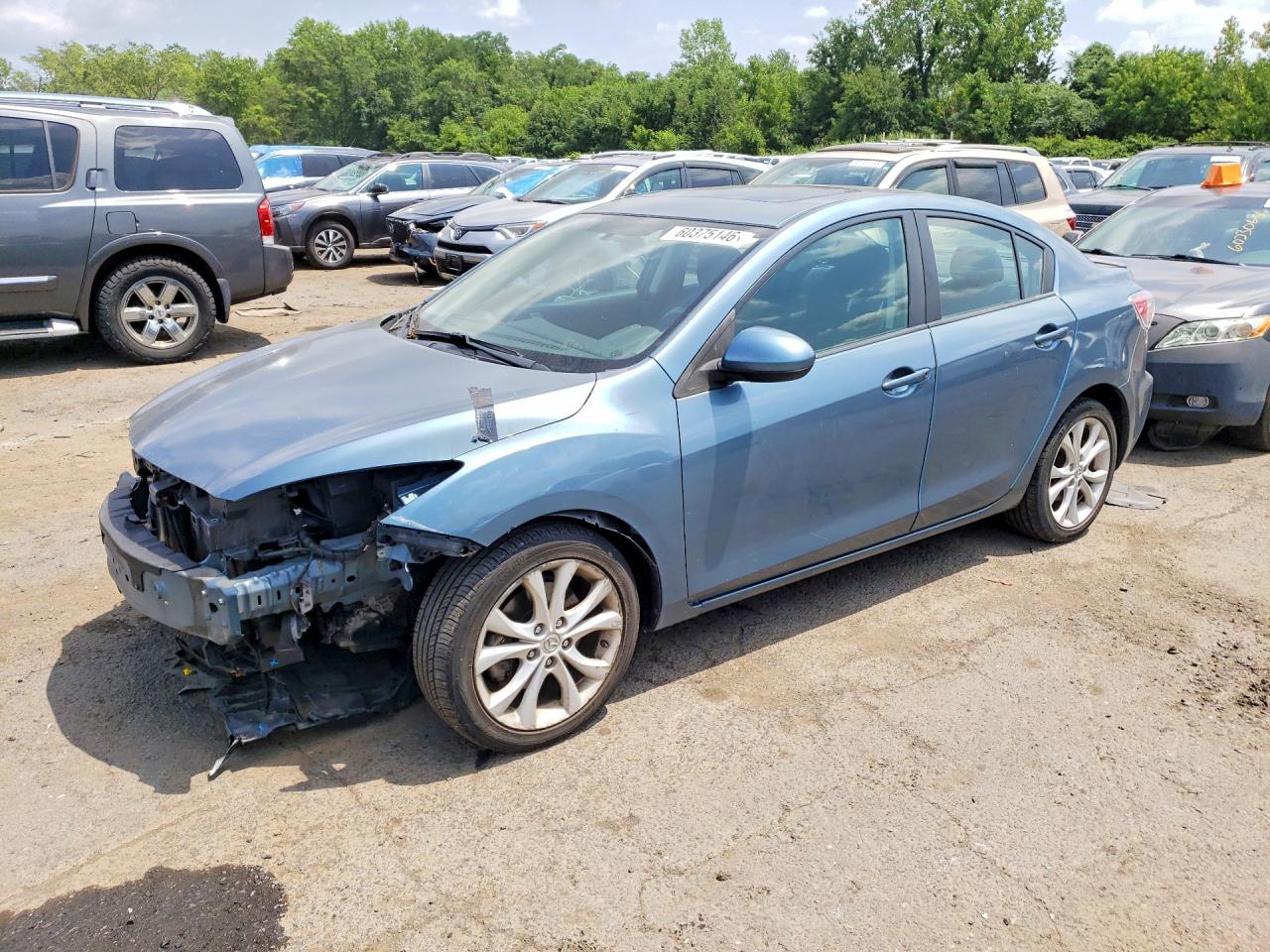2011 Mazda 3 S Blue vin: JM1BL1U68B1487482