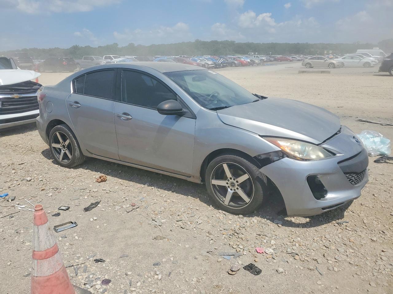 2013 Mazda 3 I Gray vin: JM1BL1U70D1845878