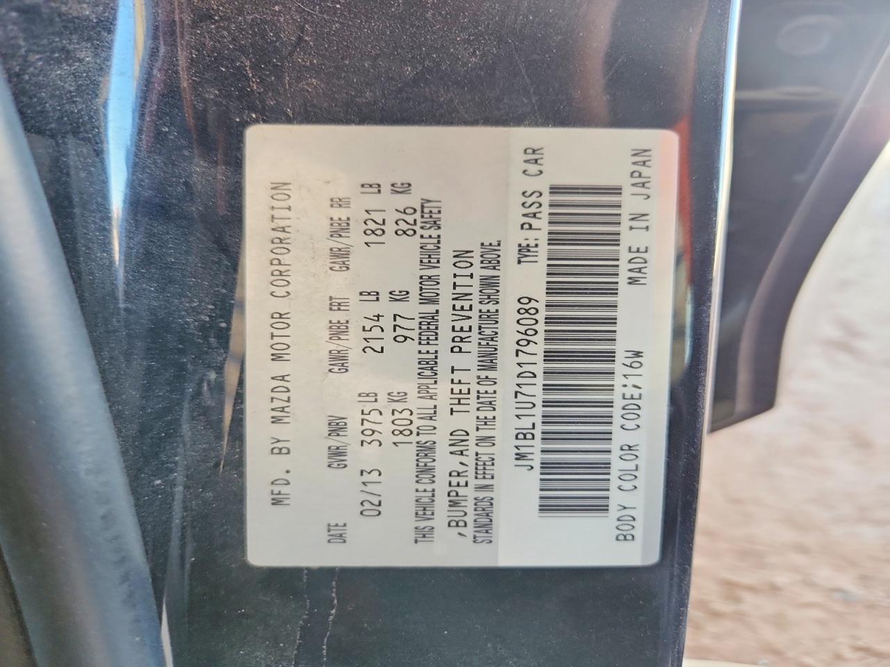 2013 Mazda 3 I Черный vin: JM1BL1U71D1796089