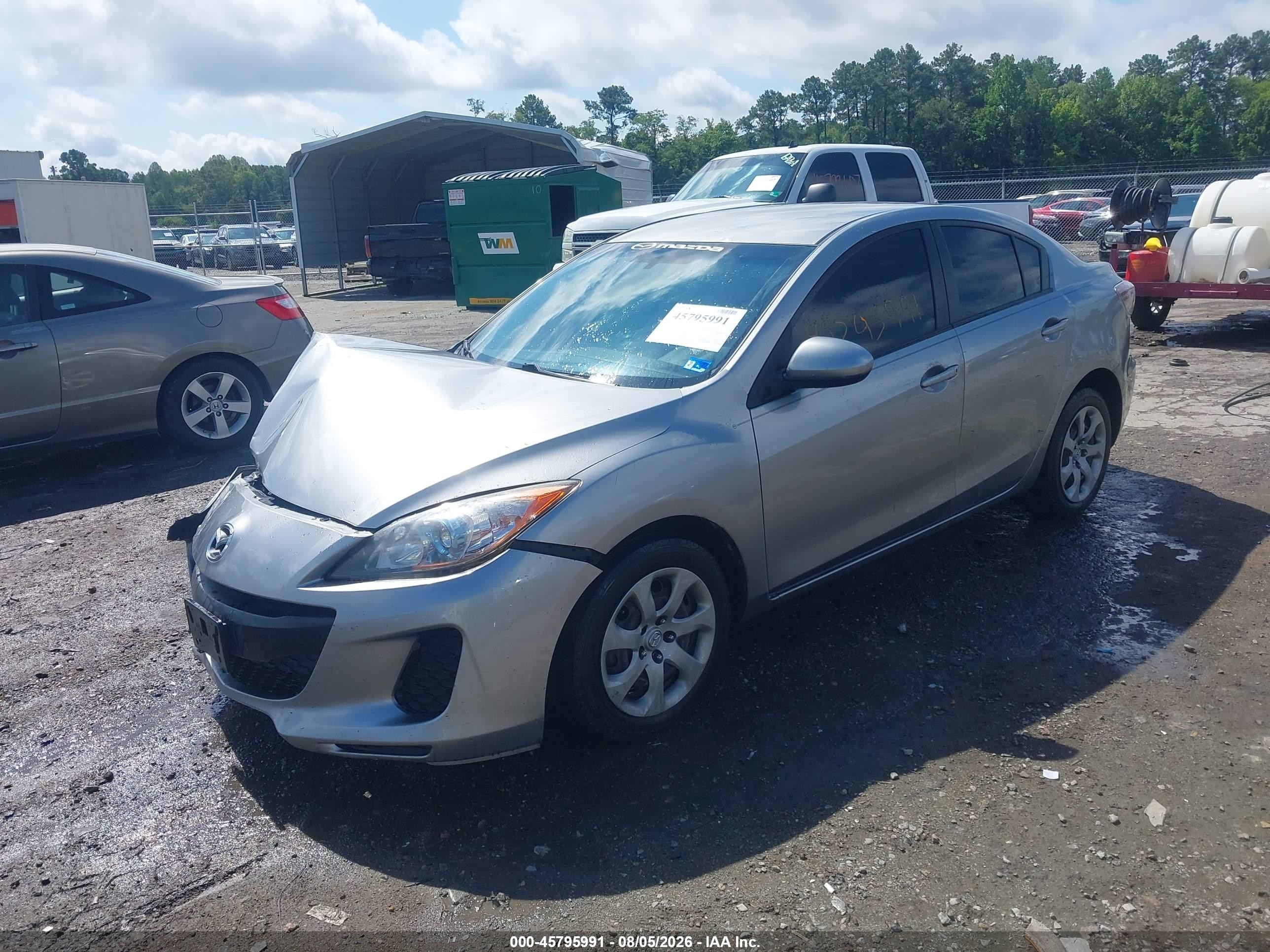 2013 Mazda 3 I Серебряный vin: JM1BL1U72D1749394