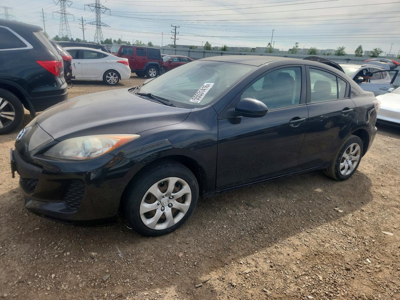 2013 Mazda 3 I Black vin: JM1BL1U72D1826555