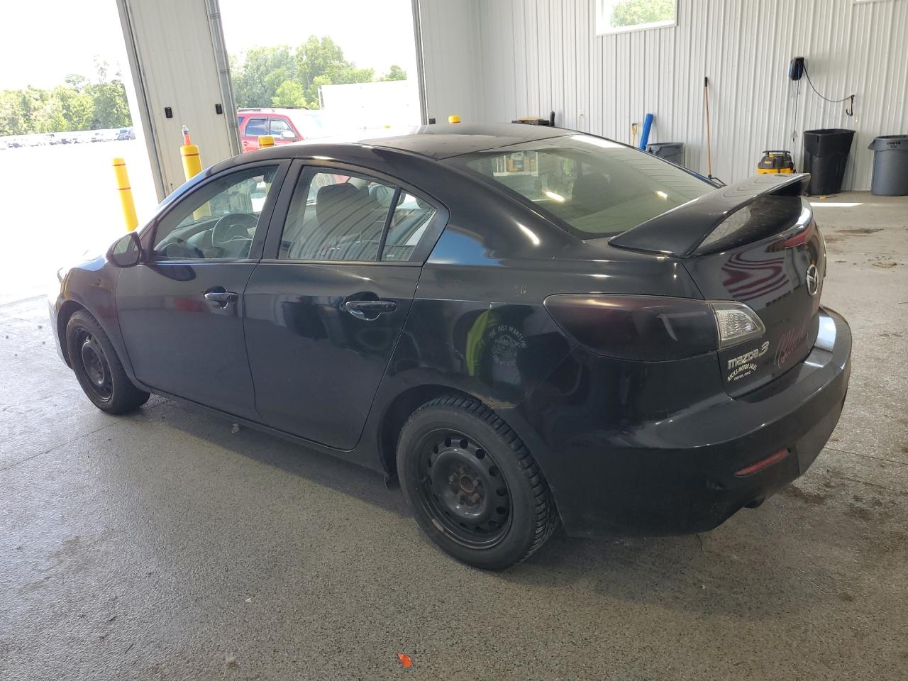 2013 Mazda 3 I Black vin: JM1BL1U73D1752837 Damage: Left Qtr Panel, Rust, 7 To 8 Inches