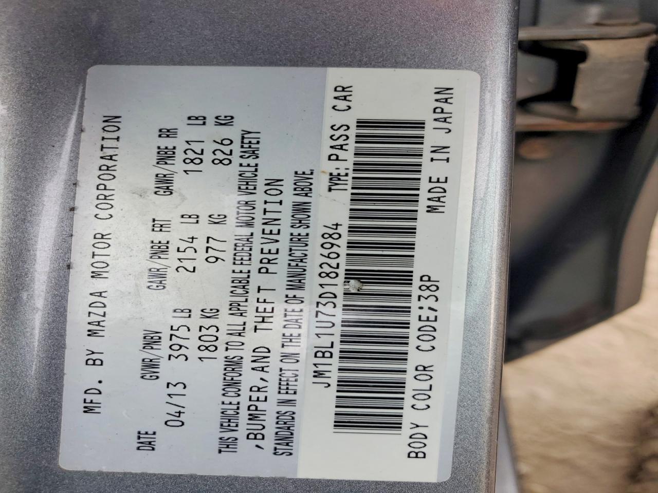 2013 Mazda 3 I Silver vin: JM1BL1U73D1826984