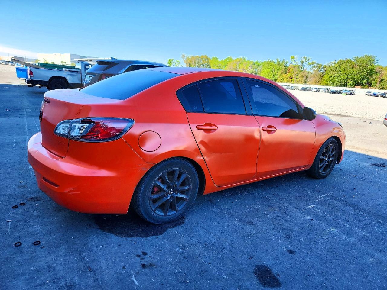 2013 Mazda 3 I Orange vin: JM1BL1U74D1702688