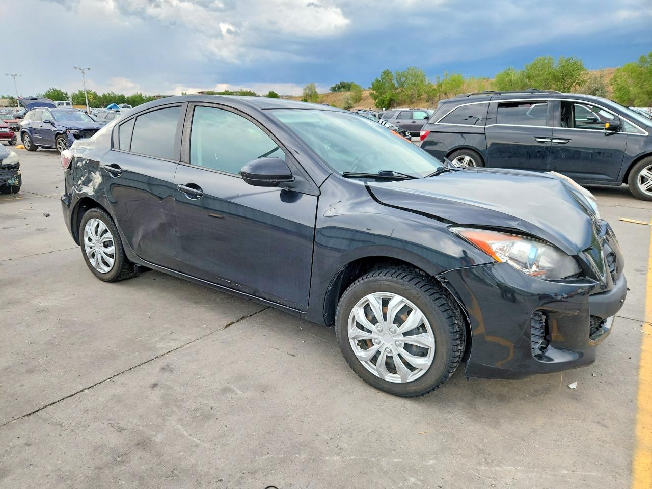 2013 Mazda 3 I Black vin: JM1BL1U78D1822106