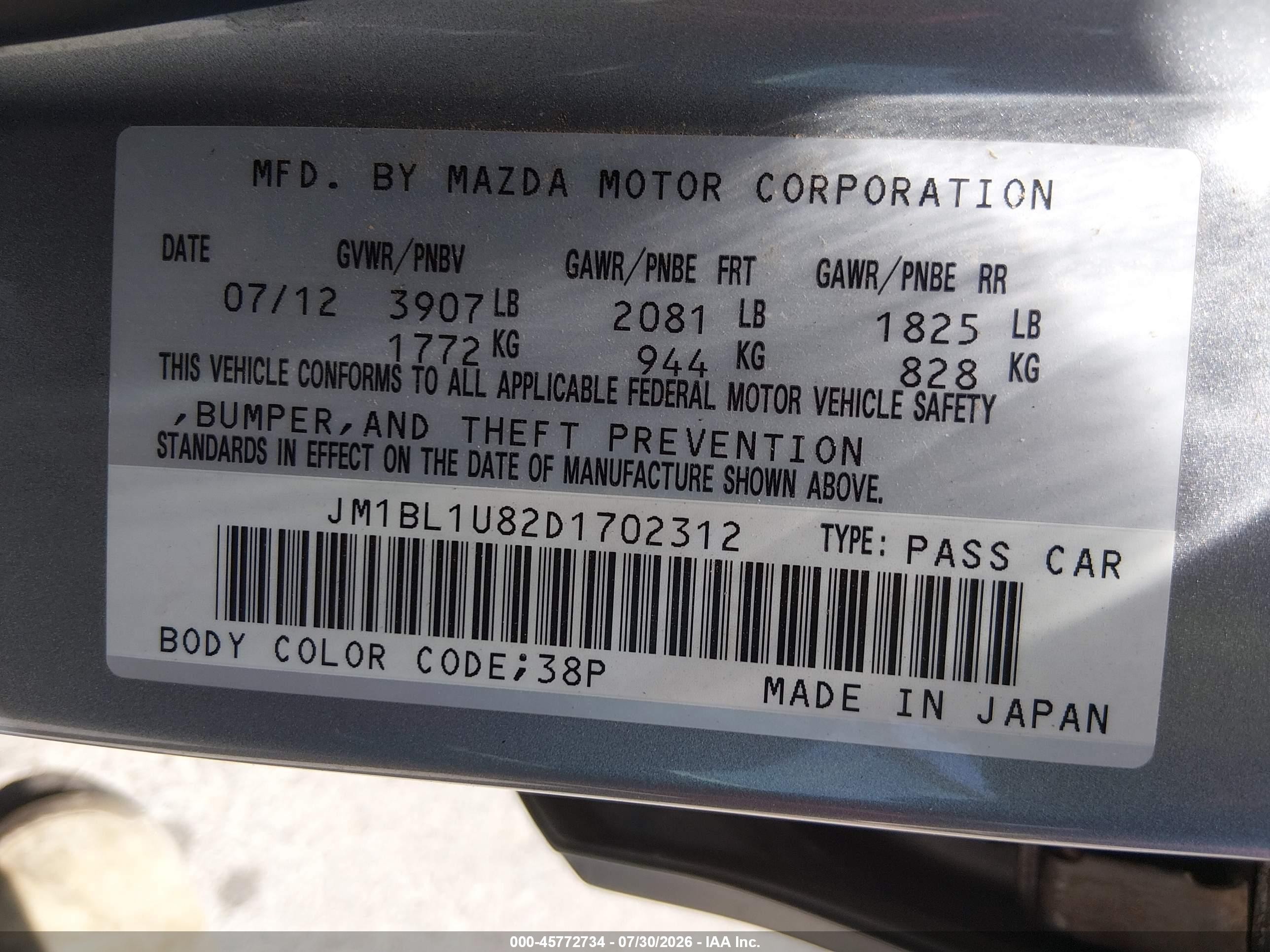 2013 Mazda Mazda3 I Sport Silver vin: JM1BL1U82D1702312