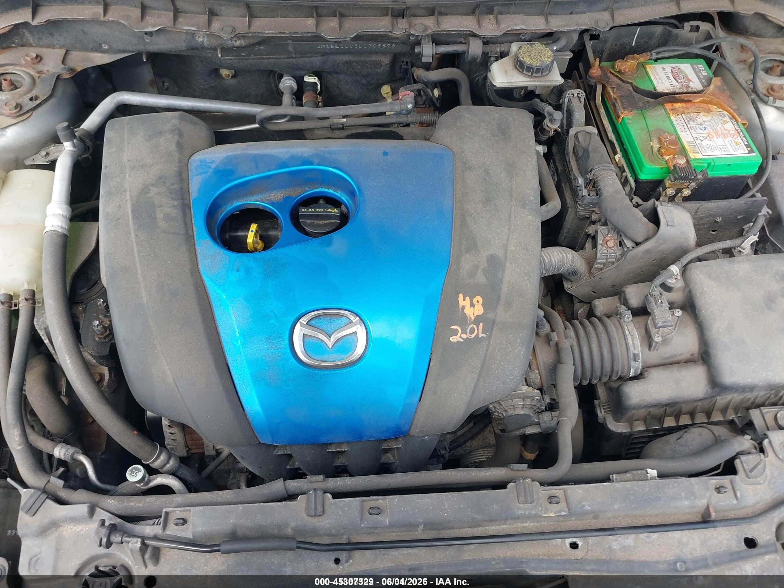 2013 Mazda Mazda3 I Sport Красный vin: JM1BL1U83D1705378