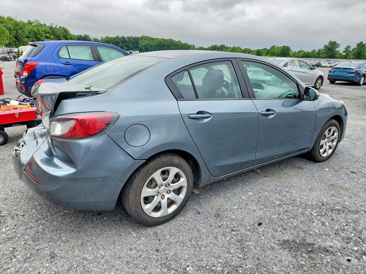 2013 Mazda 3 I Gray vin: JM1BL1U85D1703146