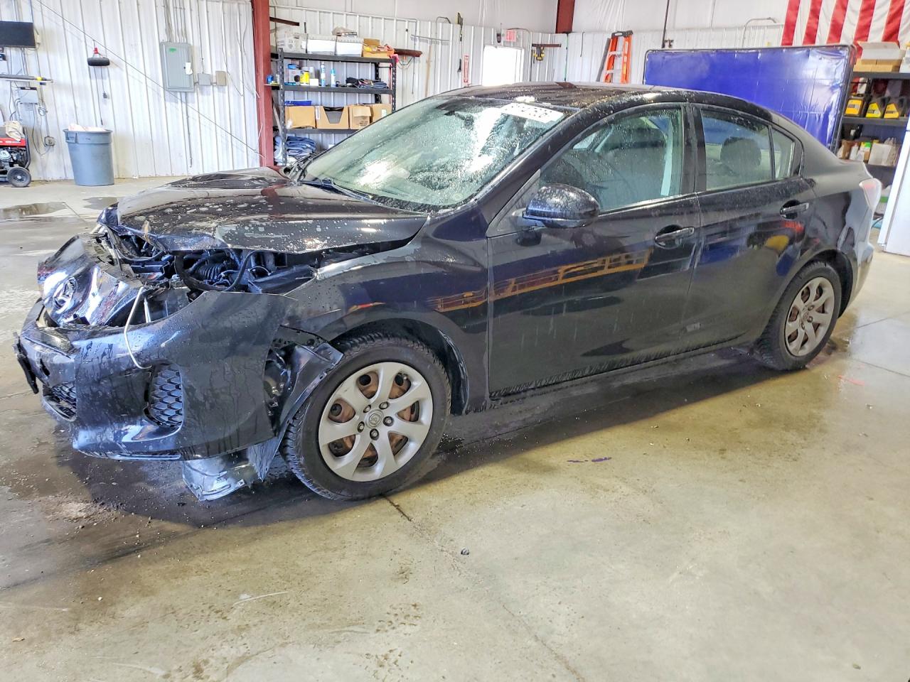2013 Mazda 3 I Black vin: JM1BL1U86D1702393