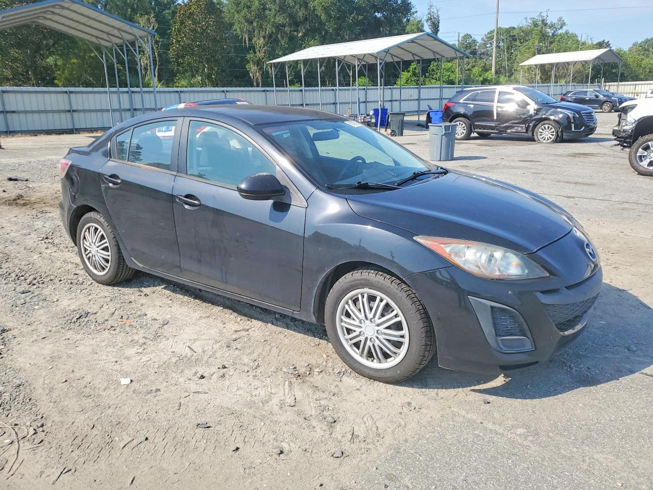 2011 Mazda 3 I Black vin: JM1BL1UF0B1496435