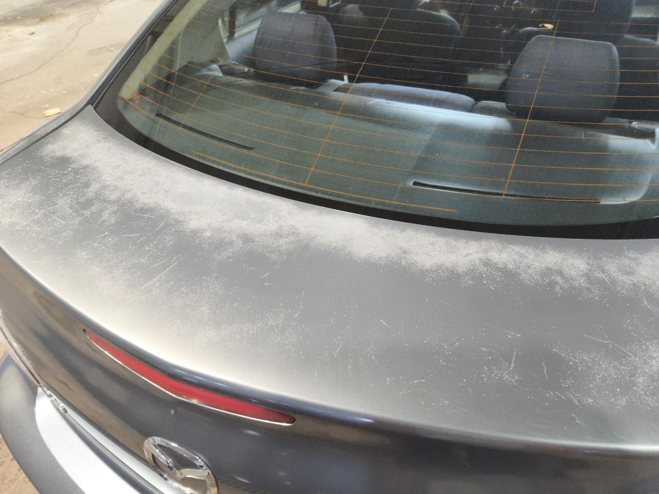 2012 Mazda 3 I Серый vin: JM1BL1UF0C1501733 Damage: Deck Lid, Peeling, > 12 Inches