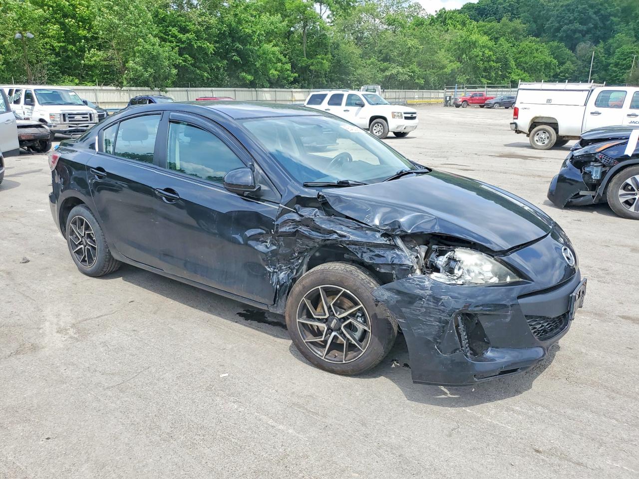 2012 Mazda 3 I Черный vin: JM1BL1UF0C1501909