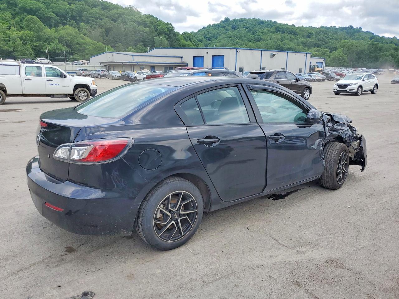 2012 Mazda 3 I Черный vin: JM1BL1UF0C1501909