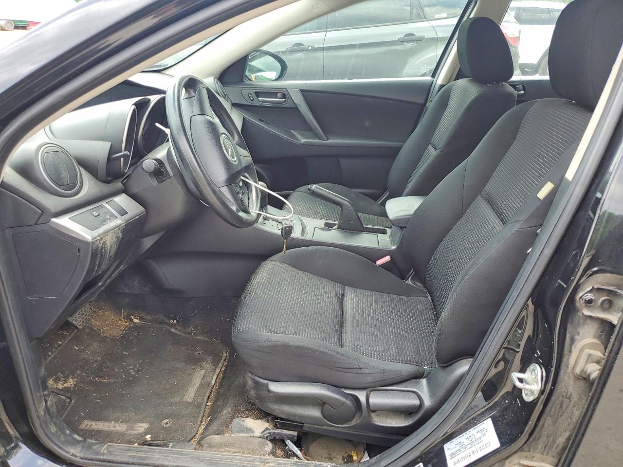 2012 Mazda 3 I Черный vin: JM1BL1UF0C1501909