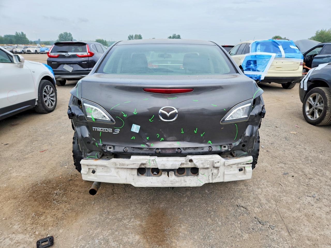 2013 Mazda 3 I Gray vin: JM1BL1UF1D1705149