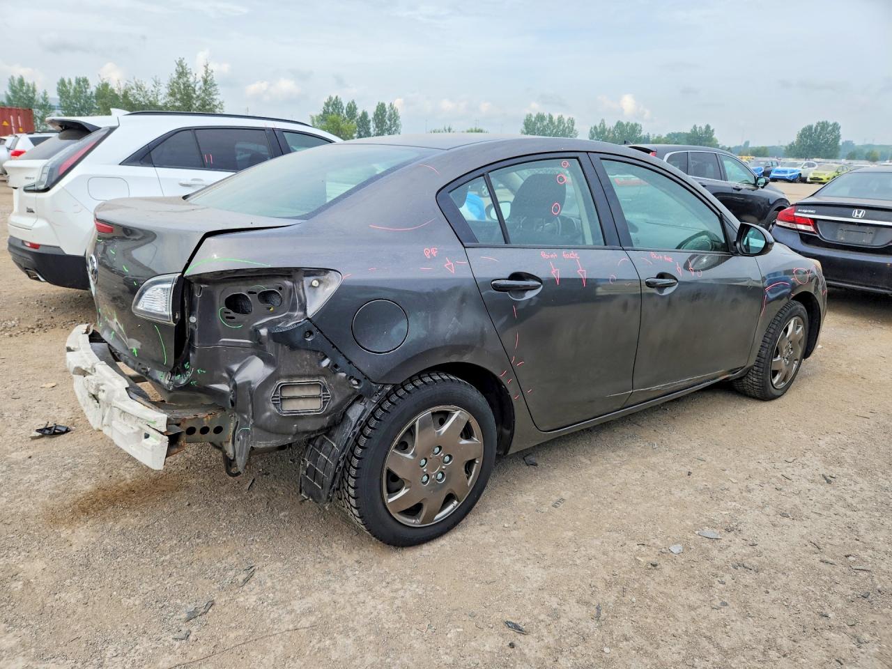 2013 Mazda 3 I Gray vin: JM1BL1UF1D1705149