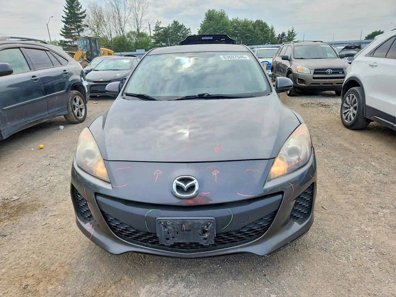 2013 Mazda 3 I Gray vin: JM1BL1UF1D1705149
