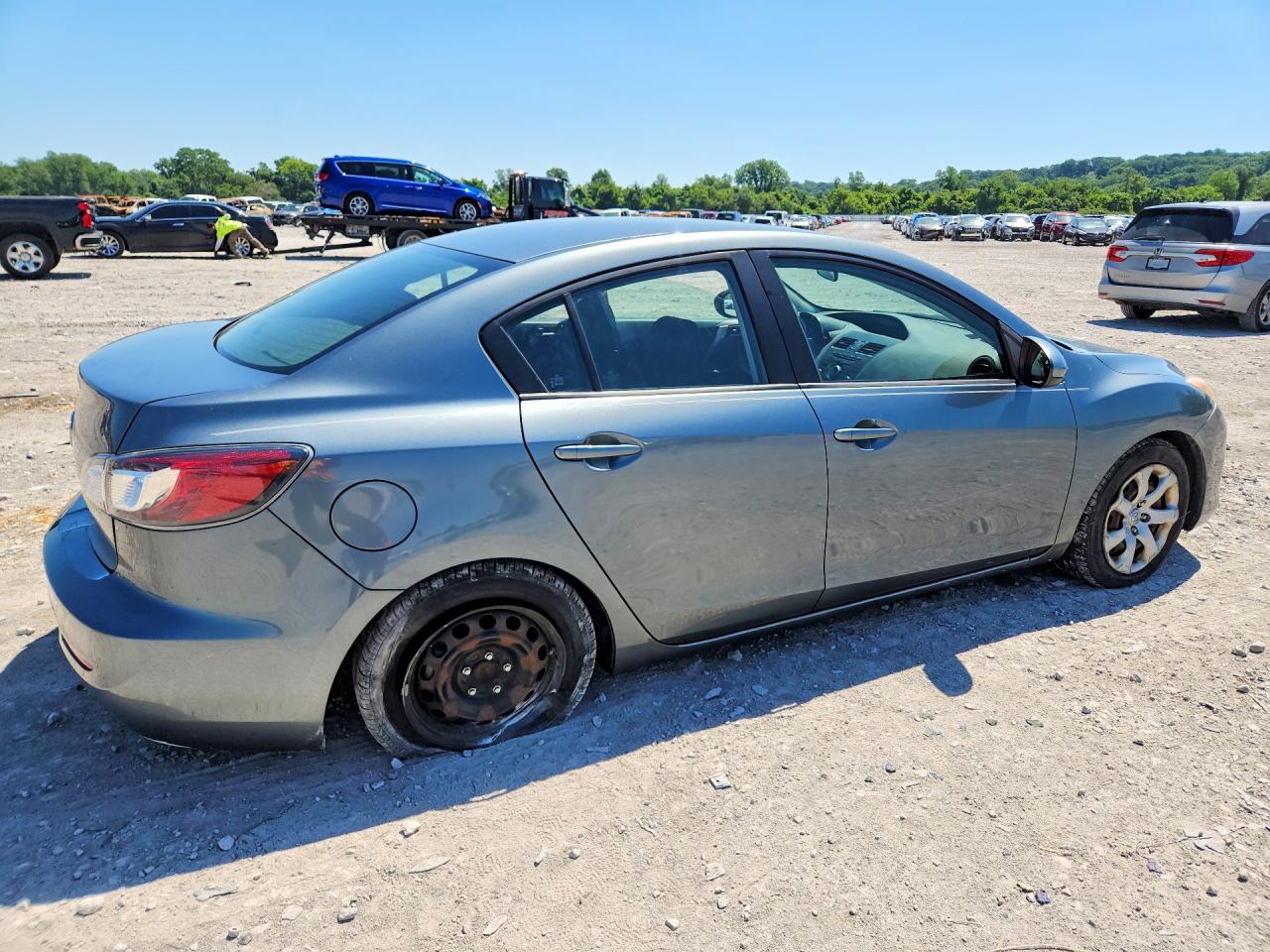 2012 Mazda 3 I Blue vin: JM1BL1UF2C1528982