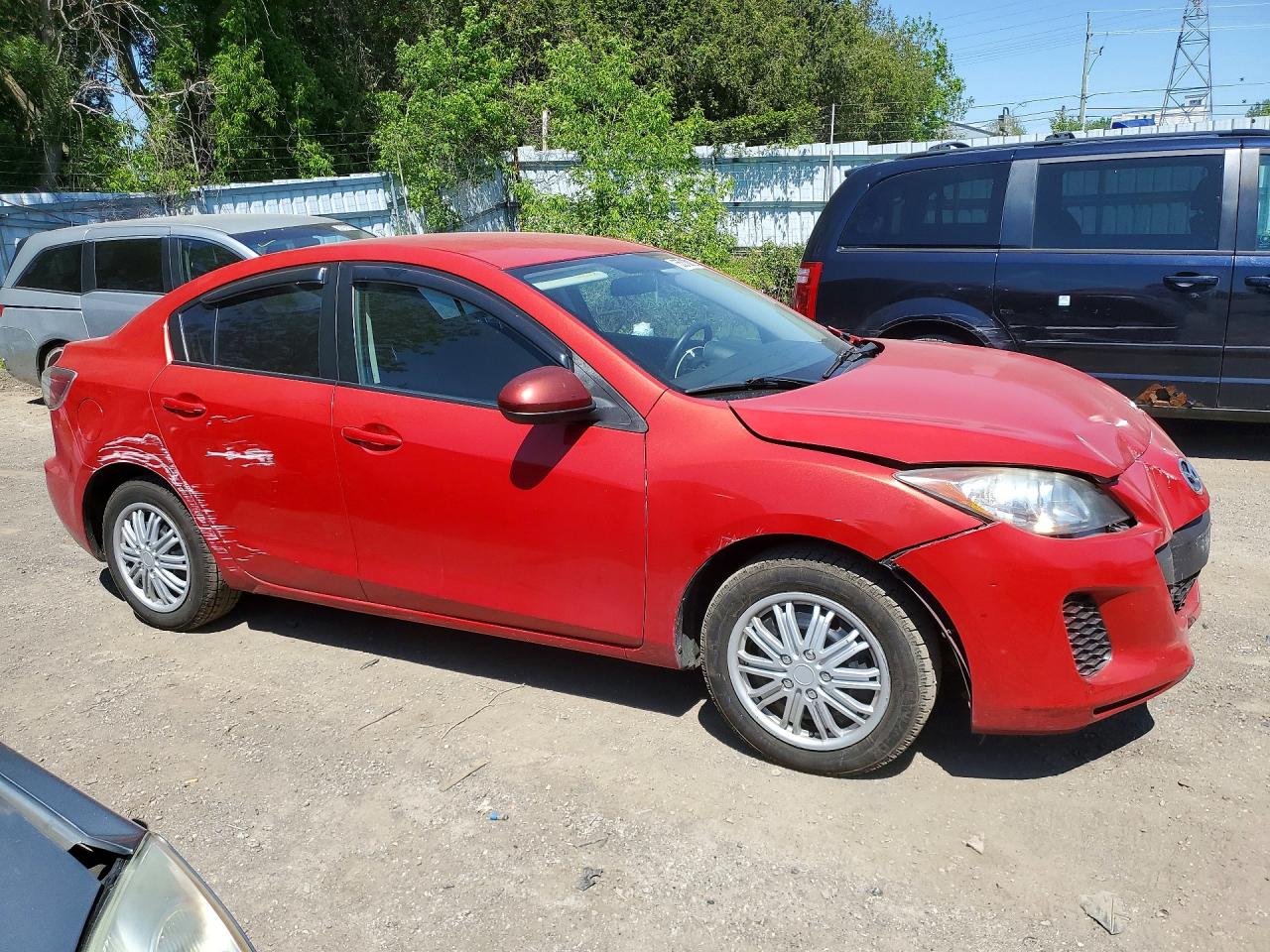 2013 Mazda 3 I Red vin: JM1BL1UF5D1759702