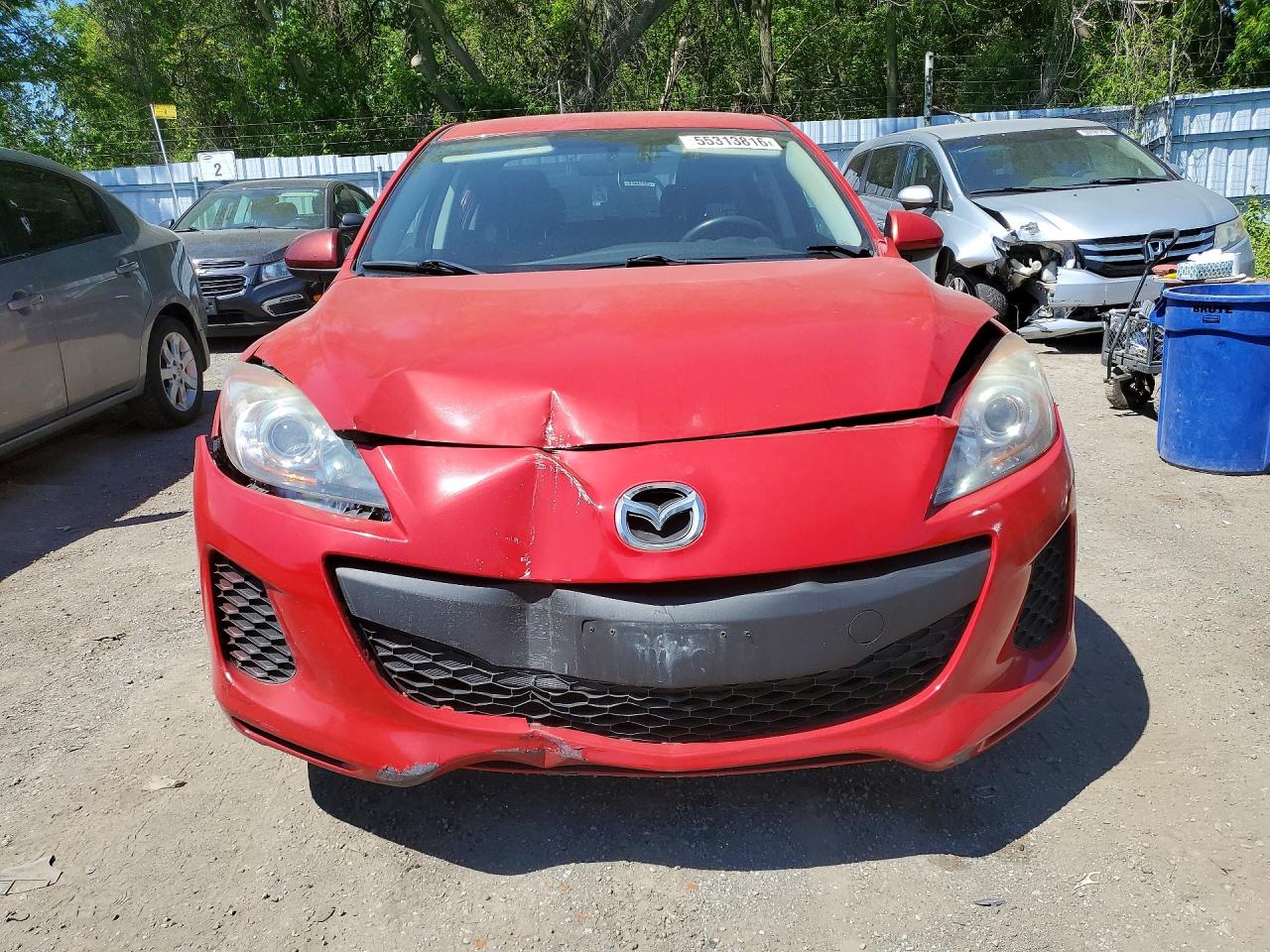 2013 Mazda 3 I Red vin: JM1BL1UF5D1759702