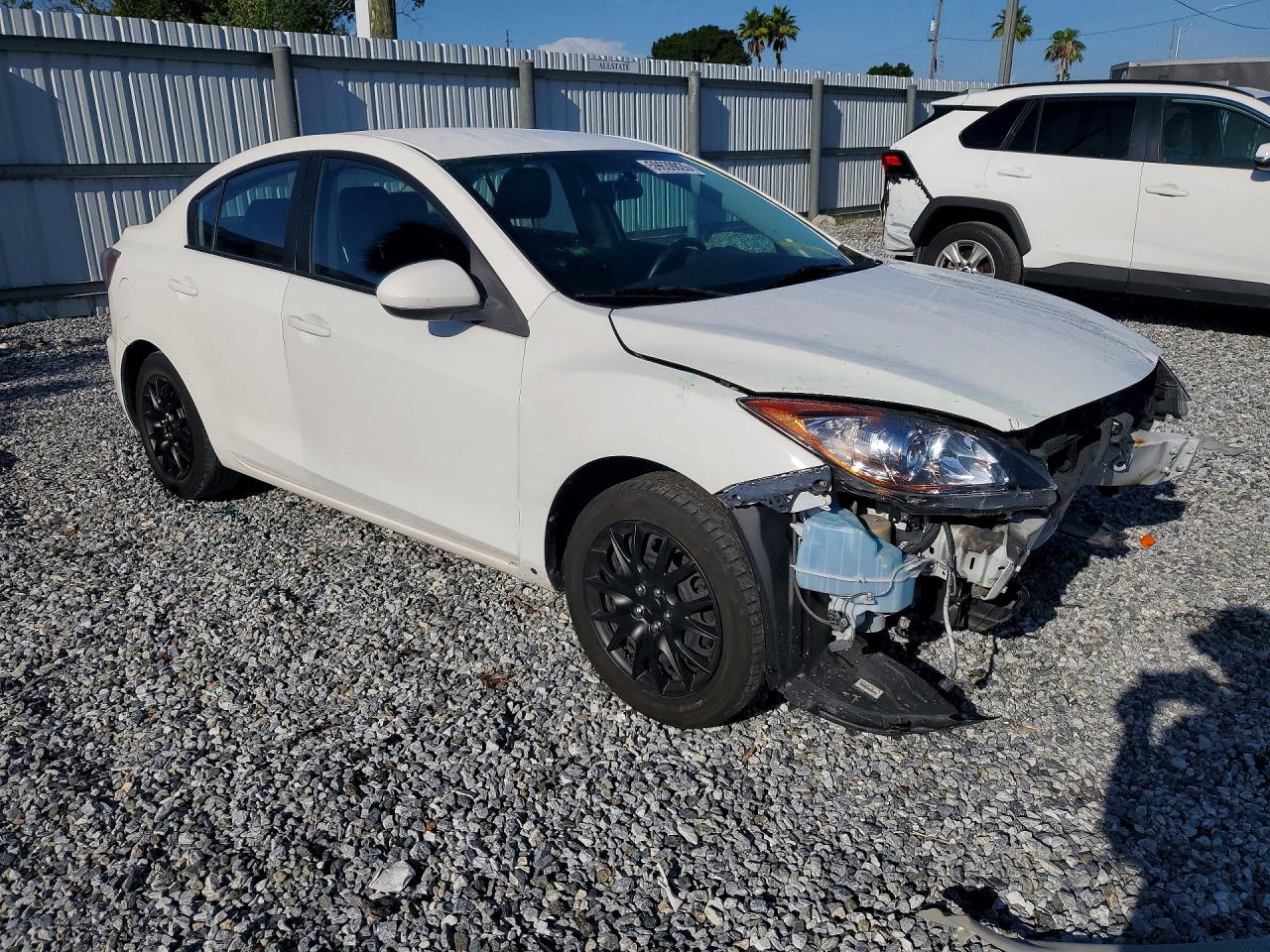 2012 Mazda 3 I White vin: JM1BL1UF6C1633296