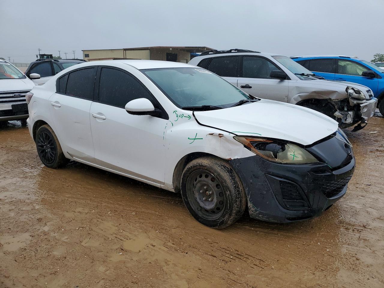 2011 Mazda 3 I White vin: JM1BL1UF7B1366362