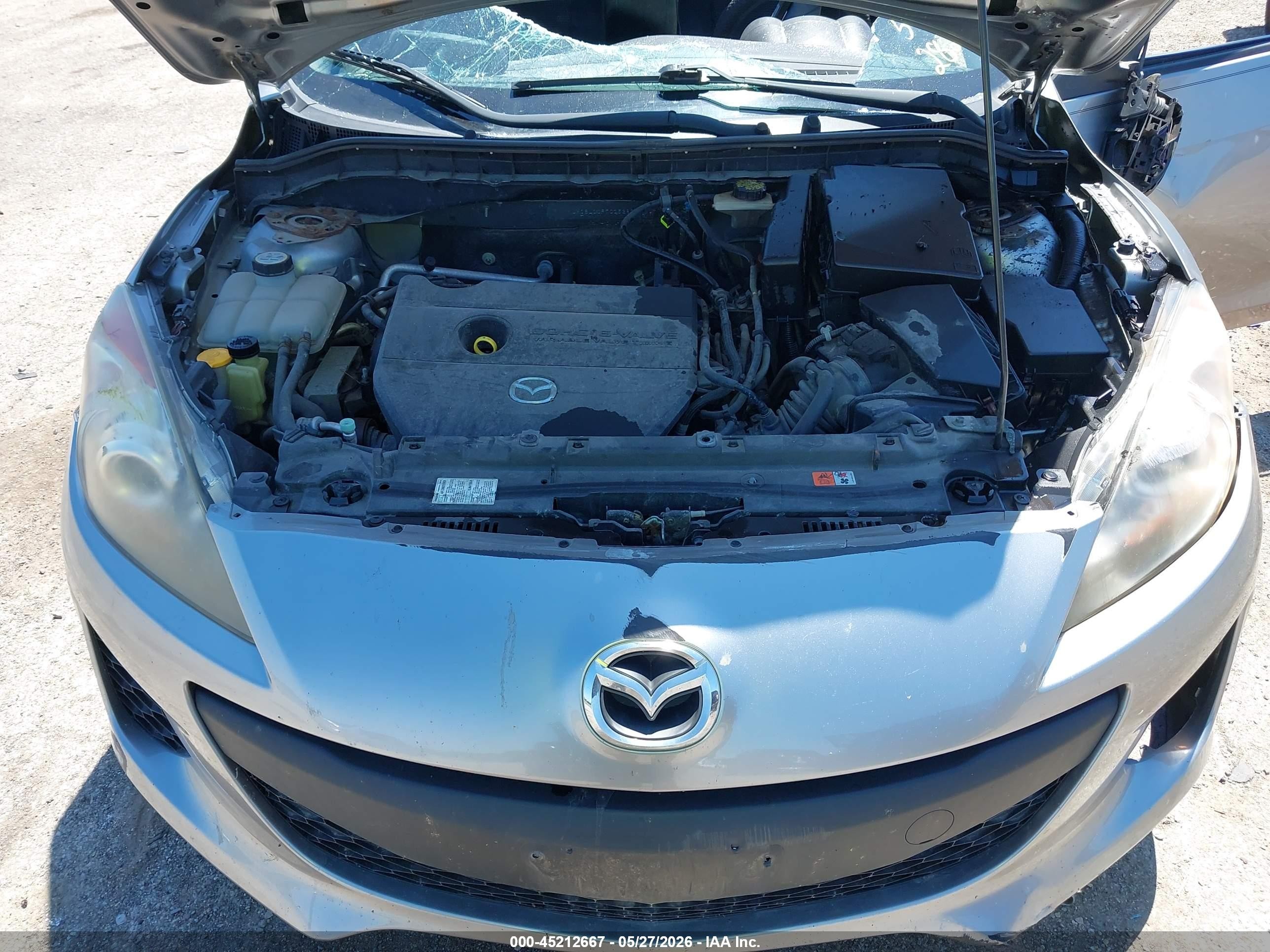 2012 Mazda Mazda3 I Sport Silver vin: JM1BL1UF7C1528248
