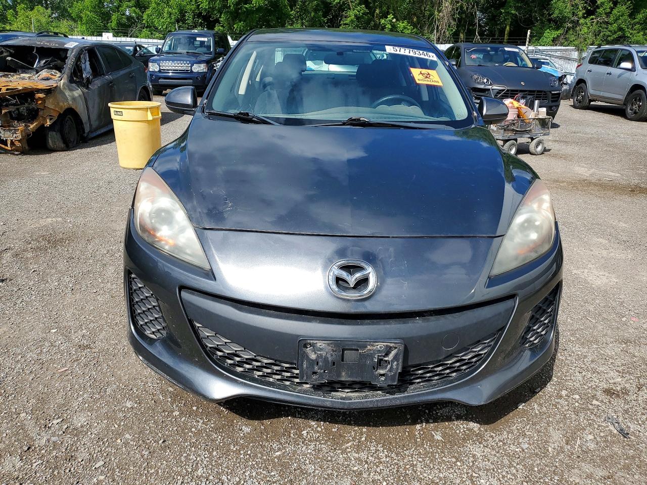 2012 Mazda 3 I Серый vin: JM1BL1UF9C1563339