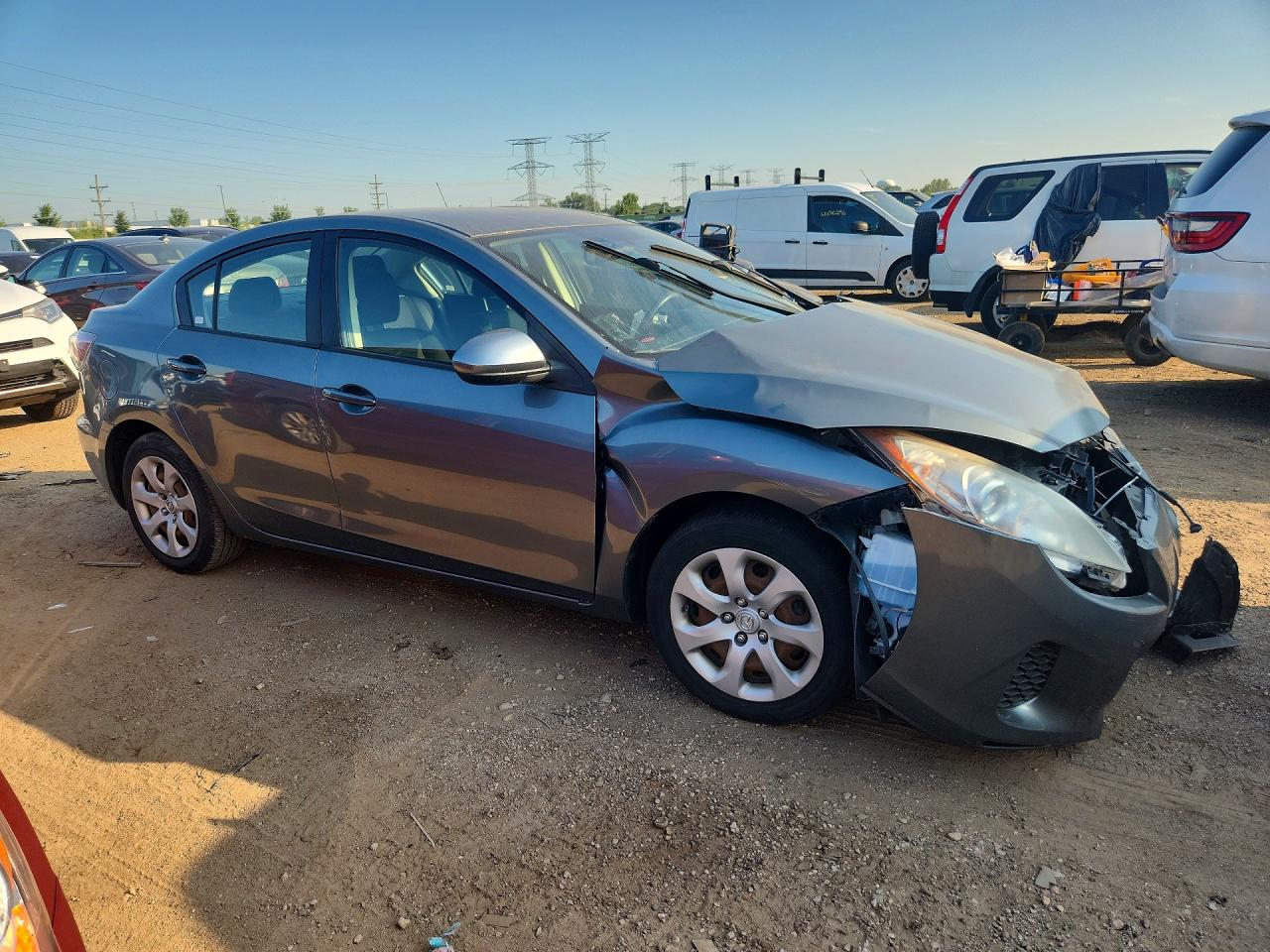 2012 Mazda 3 I Gray vin: JM1BL1UF9C1580934