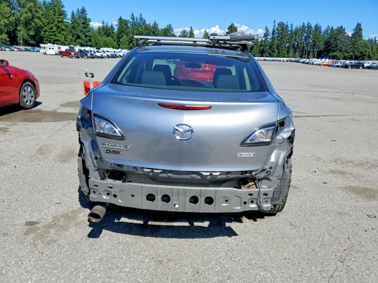 2012 Mazda 3 I Silver vin: JM1BL1UF9C1684310