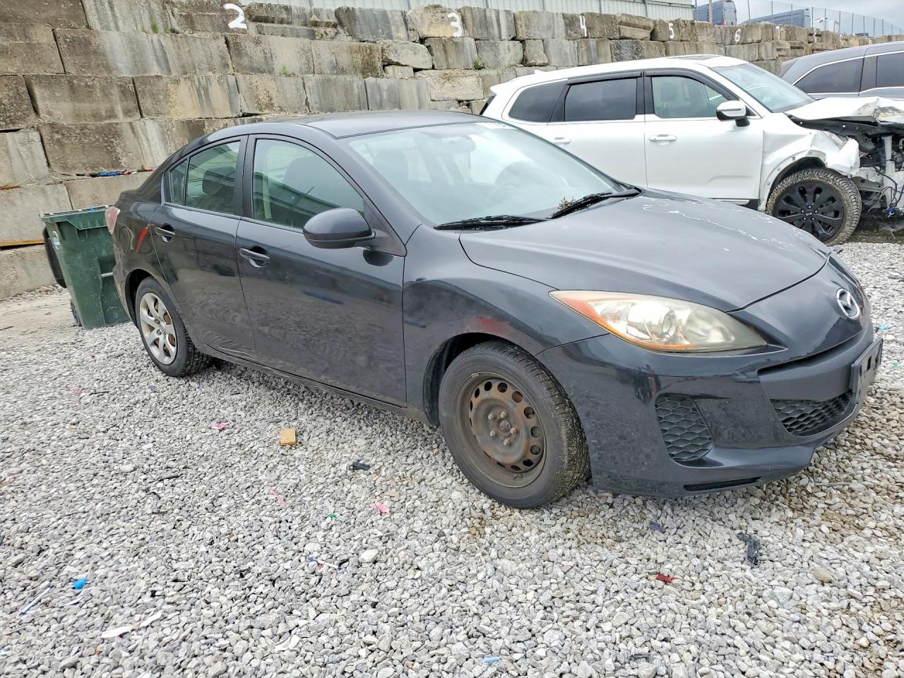 2012 Mazda 3 I Black vin: JM1BL1UFXC1533346