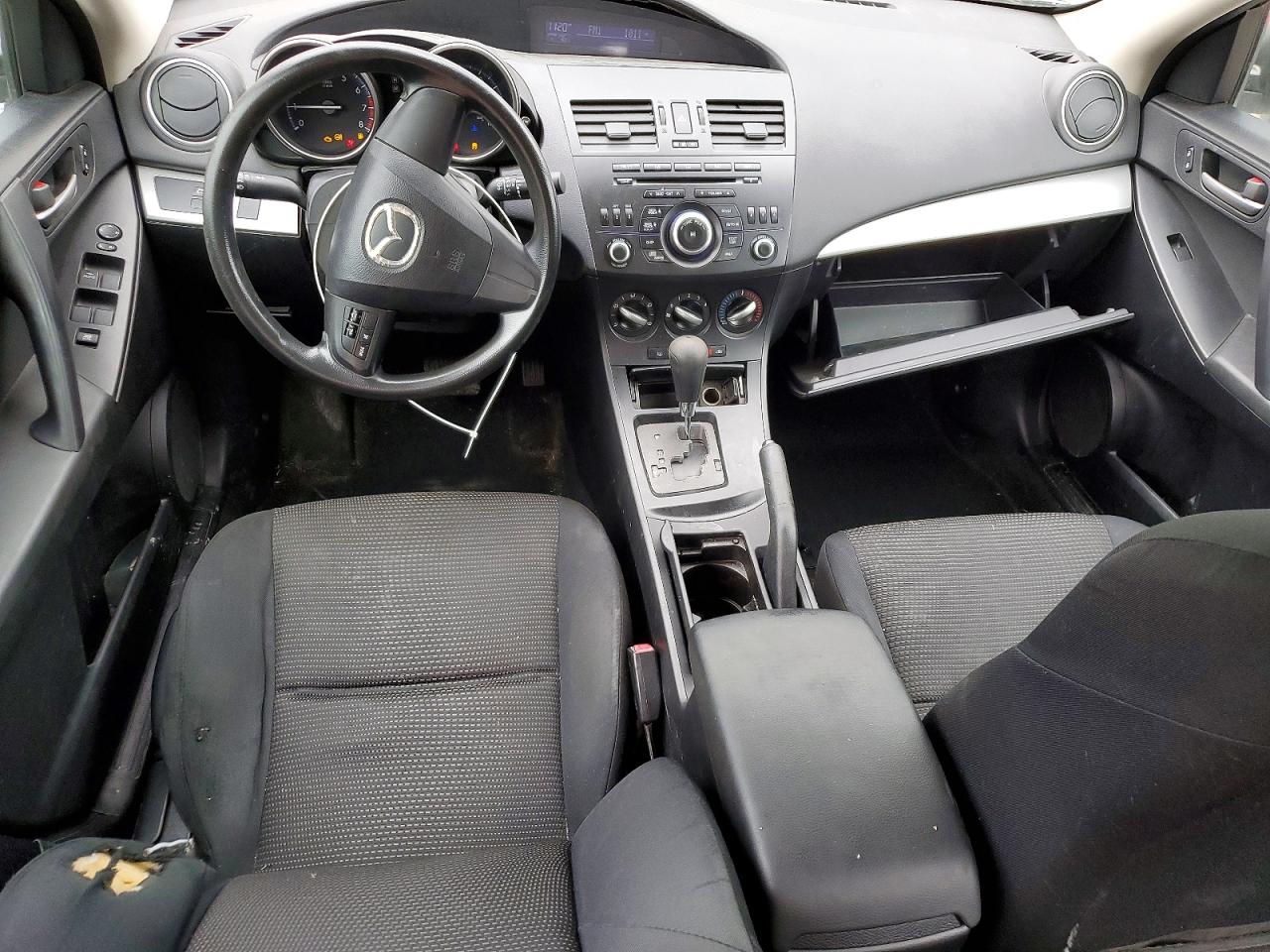 2012 Mazda 3 I Black vin: JM1BL1UFXC1533346