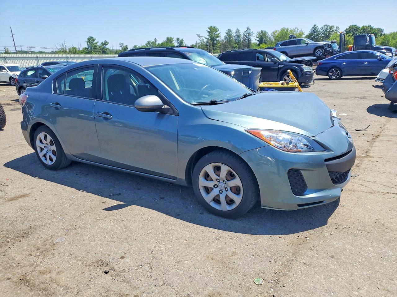 2012 Mazda 3 I Blue vin: JM1BL1UG0C1542291