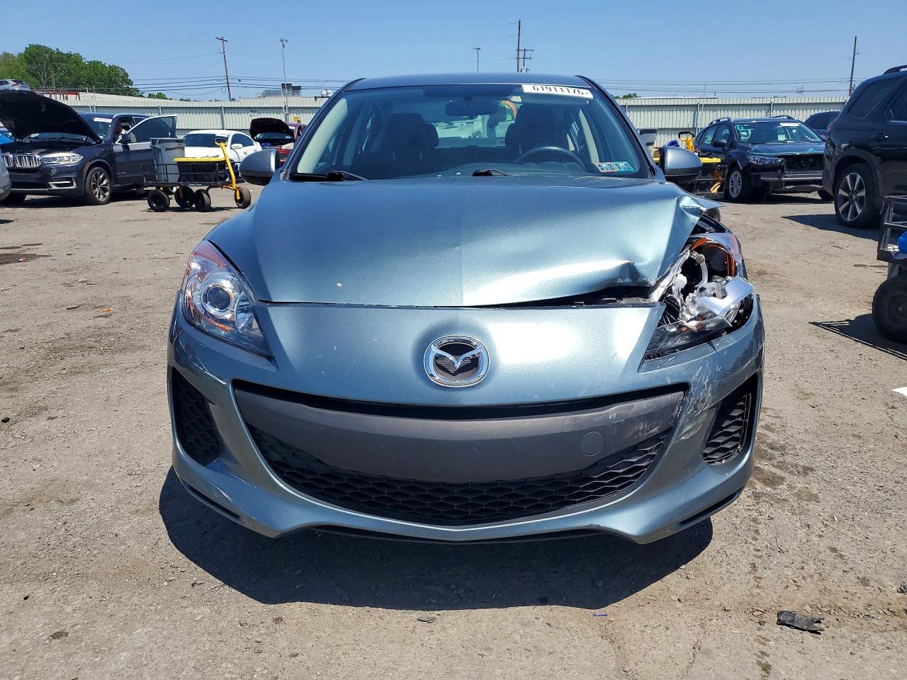 2012 Mazda 3 I Blue vin: JM1BL1UG0C1542291