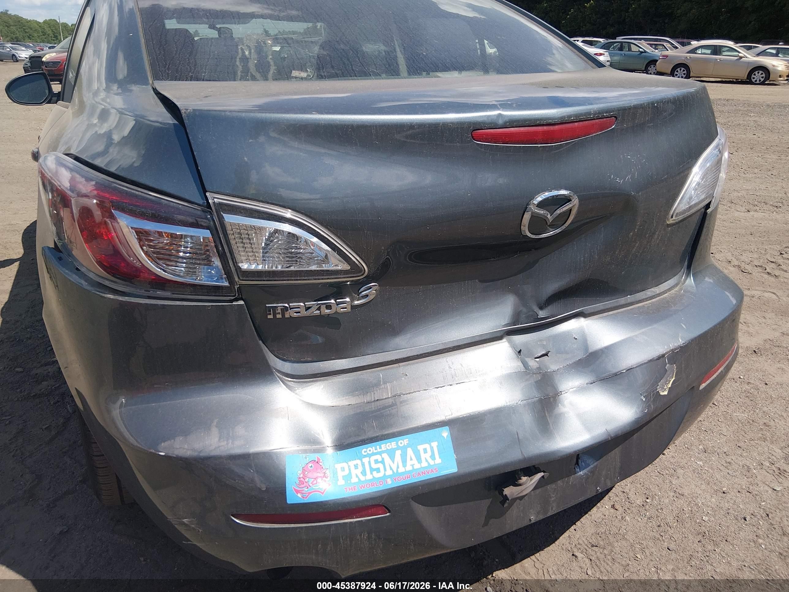 2012 Mazda Mazda3 I Sport Blue vin: JM1BL1UG0C1544638