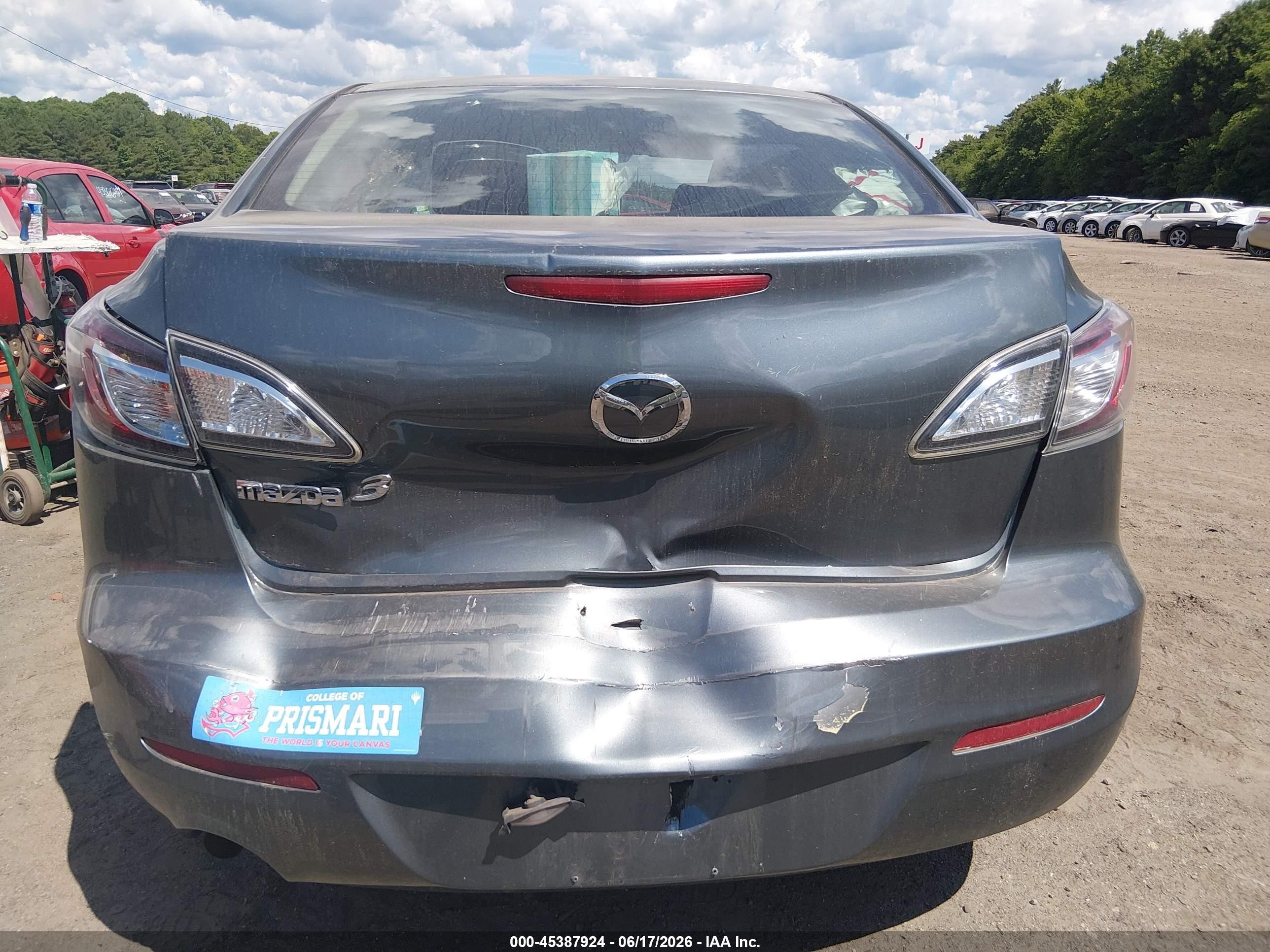 2012 Mazda Mazda3 I Sport Blue vin: JM1BL1UG0C1544638
