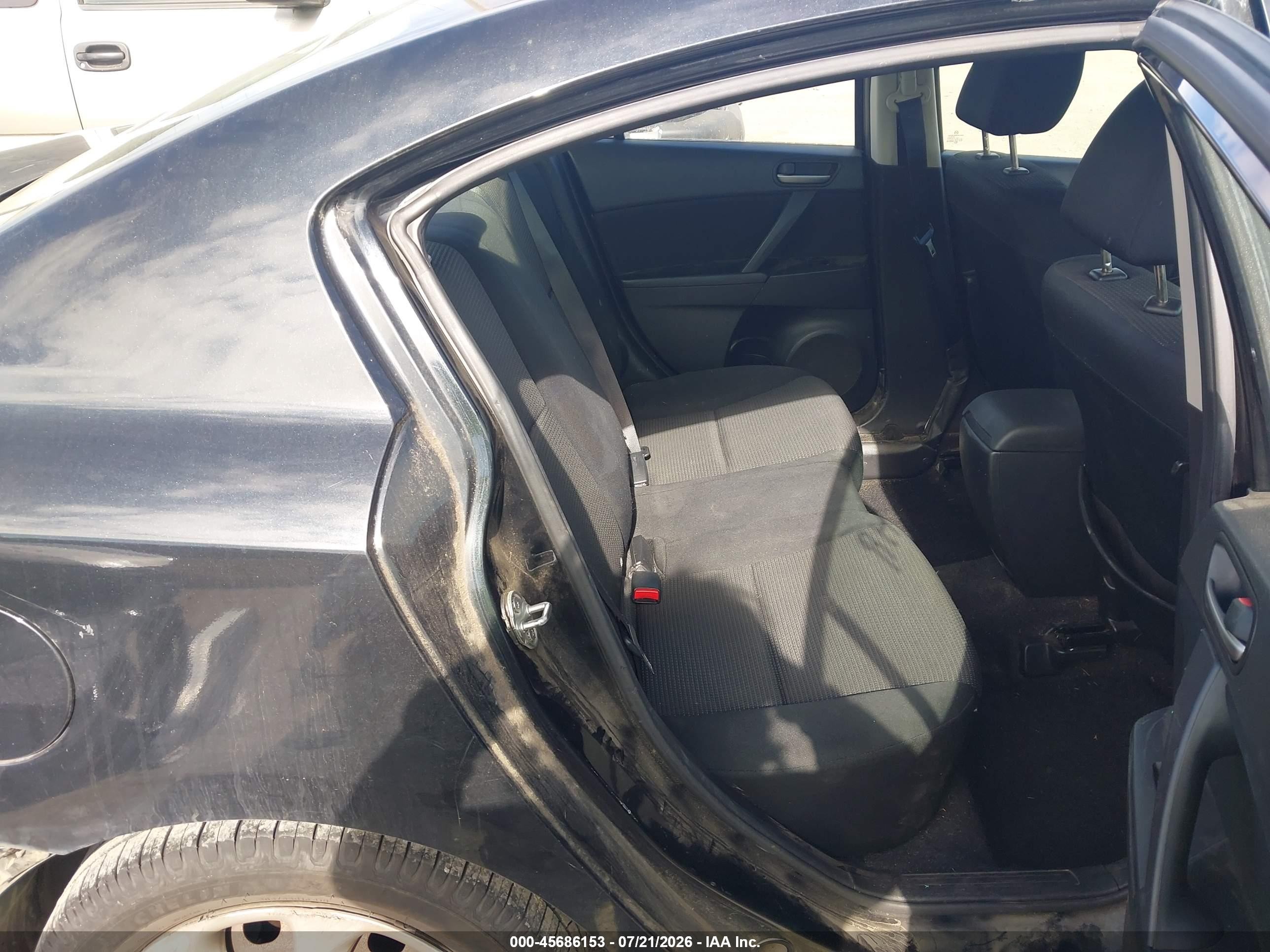 2012 Mazda Mazda3 I Sport Черный vin: JM1BL1UG0C1592690